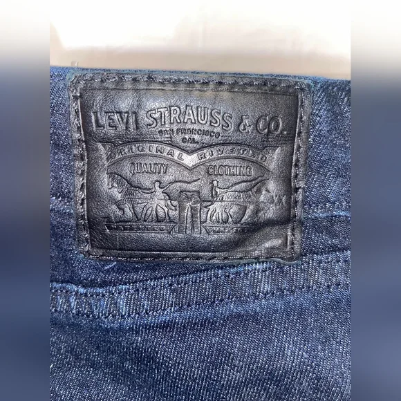 Dark Blue Denim Jeans By Levis - Picture 7 of 10